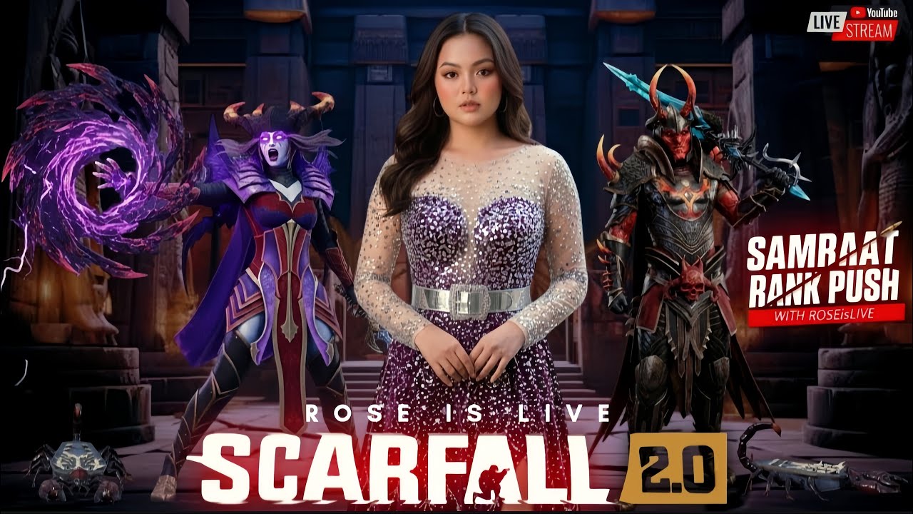 🔴SAMRAT RANK PUSH 😤 |SF 2.0 Live| #scarfall#fypシ @ScarFall2.0 @ScarFall2.0Creators
