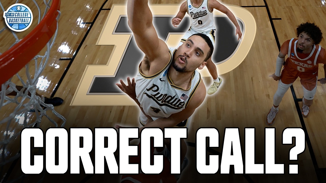 Did Trey Kaufman-Renn commit a foul on the final play? | Purdue survives Texas | 2026 March Madness