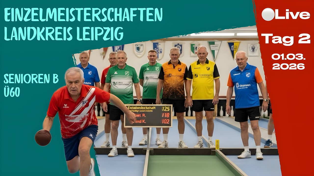 🔴 LIVE | 🎳 Landkreis Leipzig | Senioren B (Ü60) – Vorlauf Tag 2 | Entscheidungstag | Thallwitz