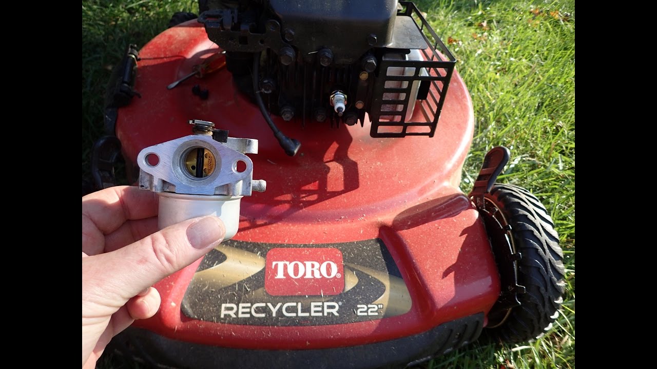 Toro Recycler Lawn Mower Model 20334 - DIY Carburetor Repair Not  Running Correctly - Nov. 11, 2016