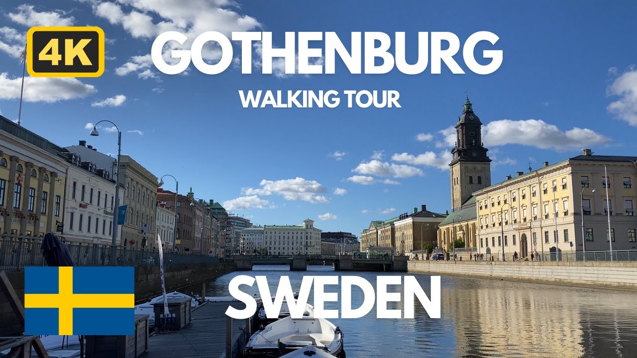 Gothenburg Sweden 4K Scenic Sunny Walking Tour Haga 🇸🇪