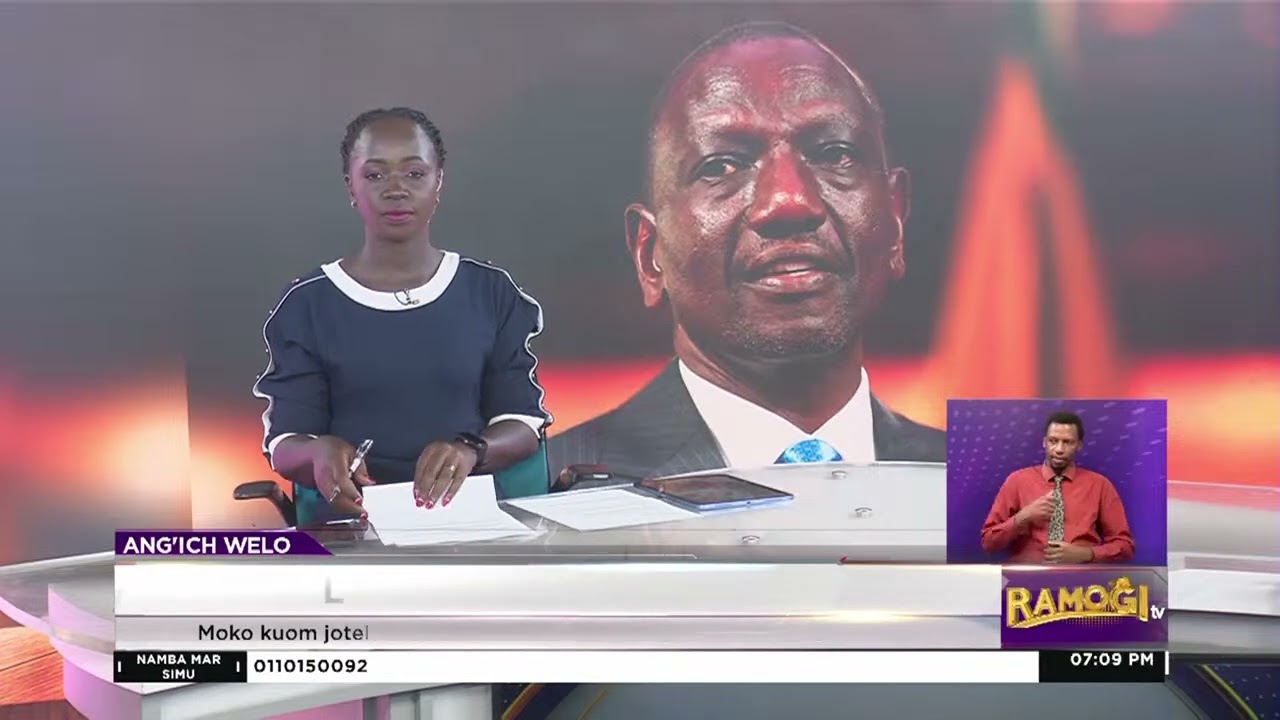 Jopiny ojiw owuog oko orwaki gi chia William Ruto ma chako limbe mage e gwenge ma Kaluo