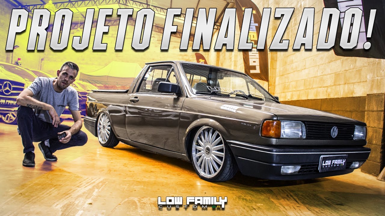 VW SAVEIRO QUADRADA COM SUSPENSÃO A AR, PROJETO CONCLUIDO! EP.79 [ LOW FAMILY CUSTOM BR ]