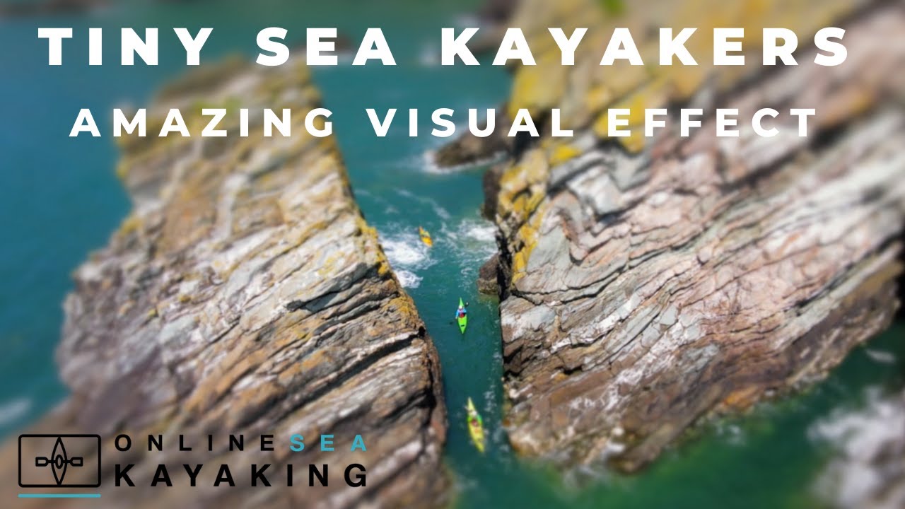Sea Kayaking - Imagine what it would be like to be as small as a model kayak paddling on the sea