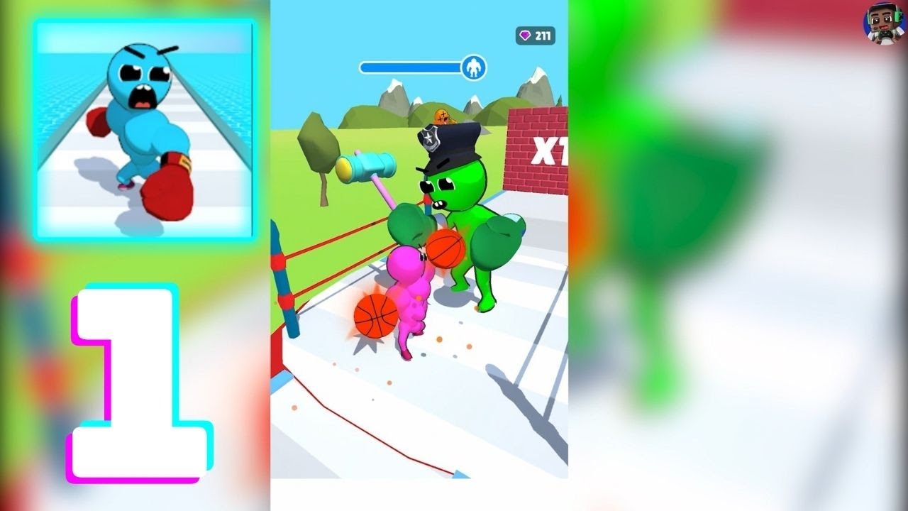 Level Up Runner - Gameplay Walkthrough Part 1 (iOS, Android)