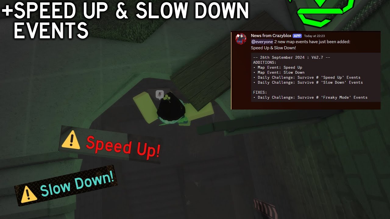 Roblox - Flood Escape 2 UPDATE with Speed Up & Slow Down Events?!
