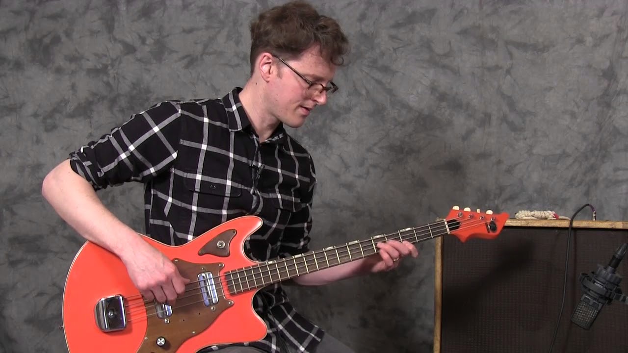 1966/1967 Kay K-5922 electric bass guitar, burnt orange