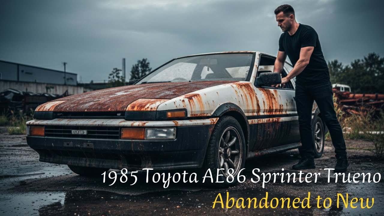 ASMR Car Restoration Full Rebuild of 1985 Toyota AE86 Sprinter Trueno |From Abandoned to Factory New