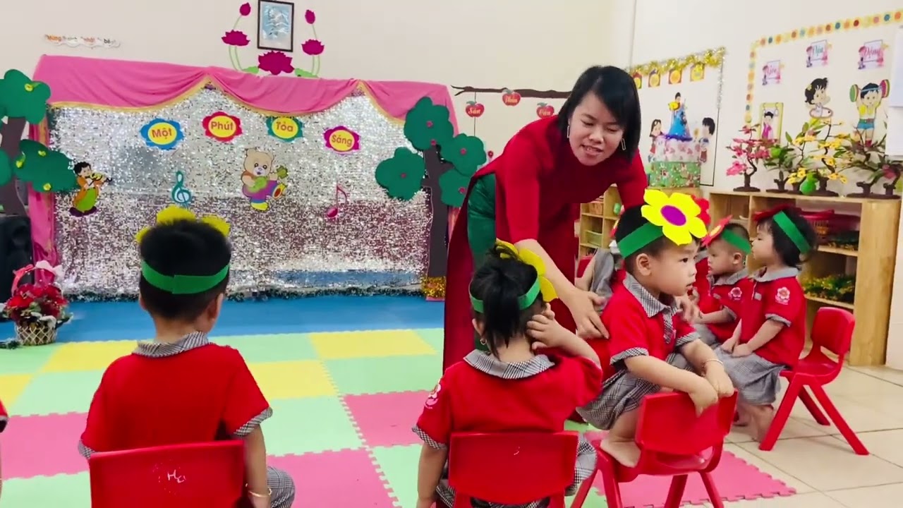 Lĩnh vực phát triển thẩm mỹ- Dạy vận động múa “ Cháu đi mẫu giáo” Trẻ 25-36 tháng tuổi
