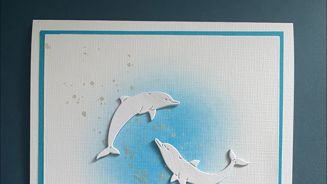 Clean and Simple Dolphin Card with Gummiapan