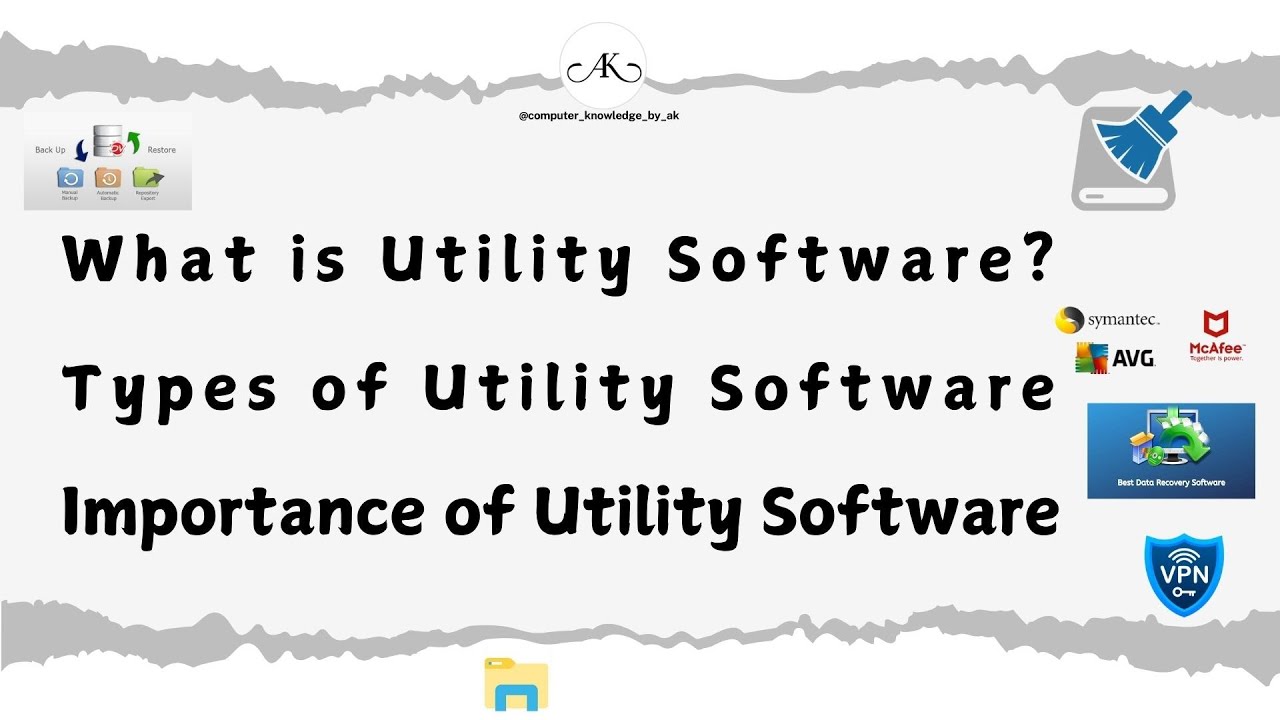 What is Utility Software? Types & Importance Explained! 💻@computer_knowledge_by_ak​