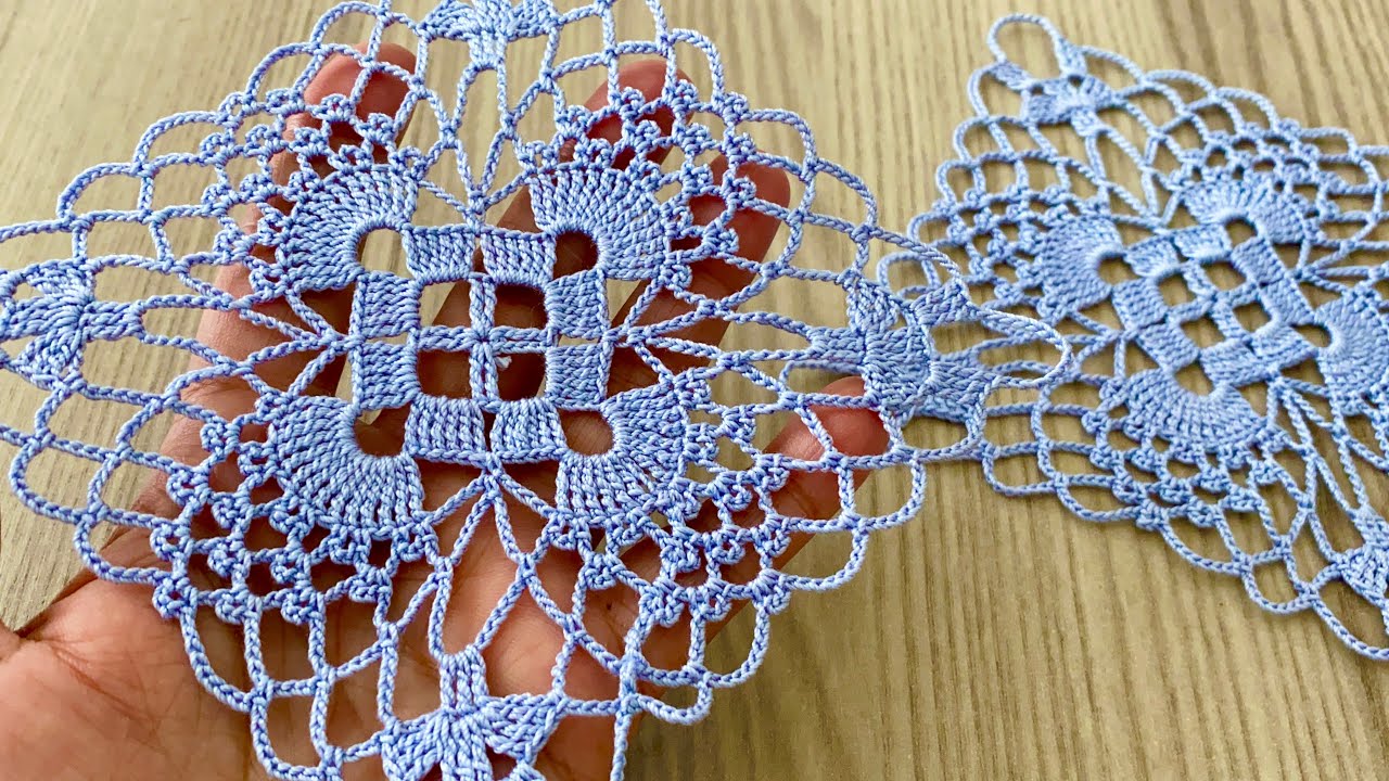 Charming and Stylish Crochet Square Motif Pattern❗️How to Make a Blouse, Runner