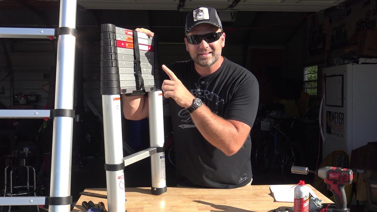 Worlds Coolest Shrinking ladder! You won't believe this!