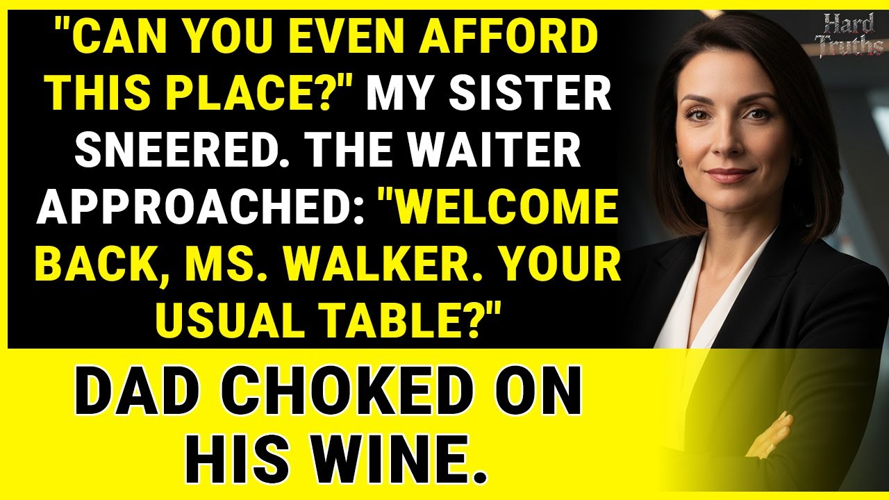 At Dinner They Called Me Poor—Then The Waiter Said 