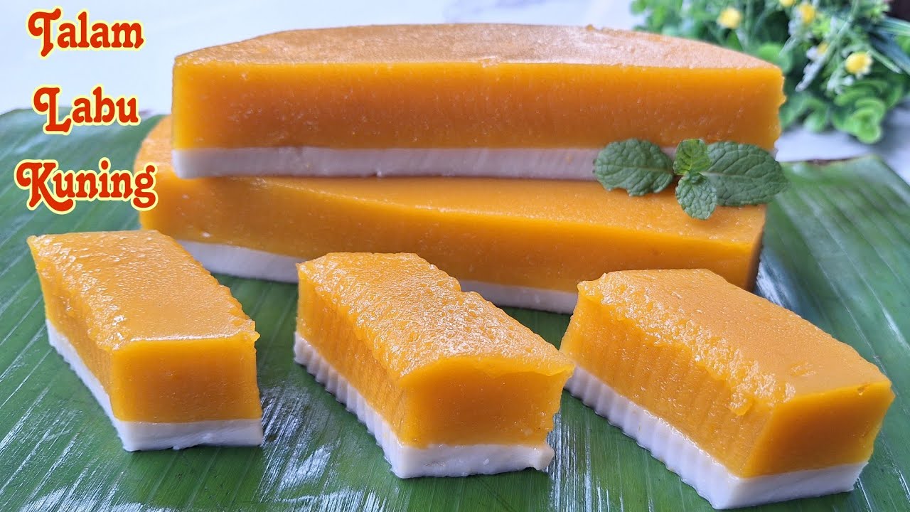RESEP KUE TALAM LABU KUNING || Olahan labu kuning paling enak