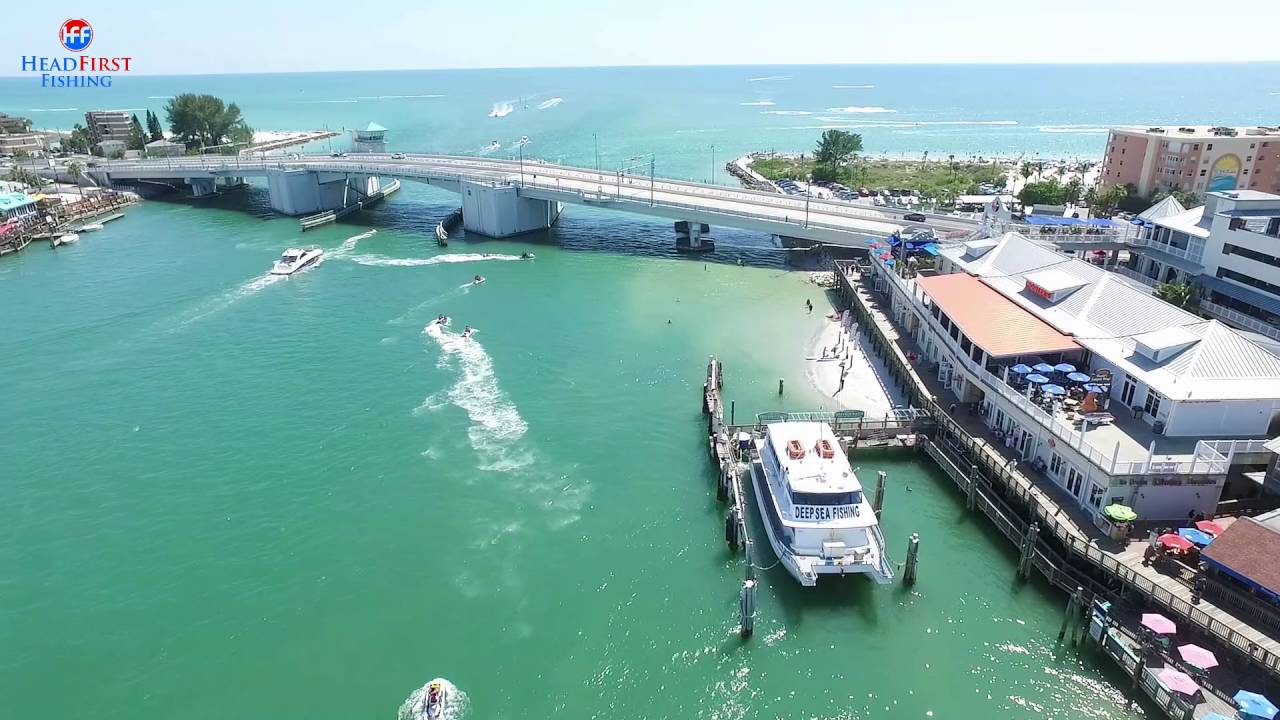 John's Pass, Florida Drone Video AWESOME views of the coast. Hubbard's Marina