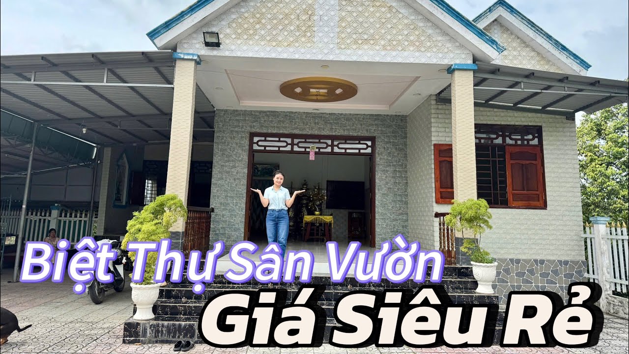Nhà biệt thự sân vườn đẹp giá rẻ huyện mang thít Vĩnh Long // Nhà Đất Đăng Tuyền 