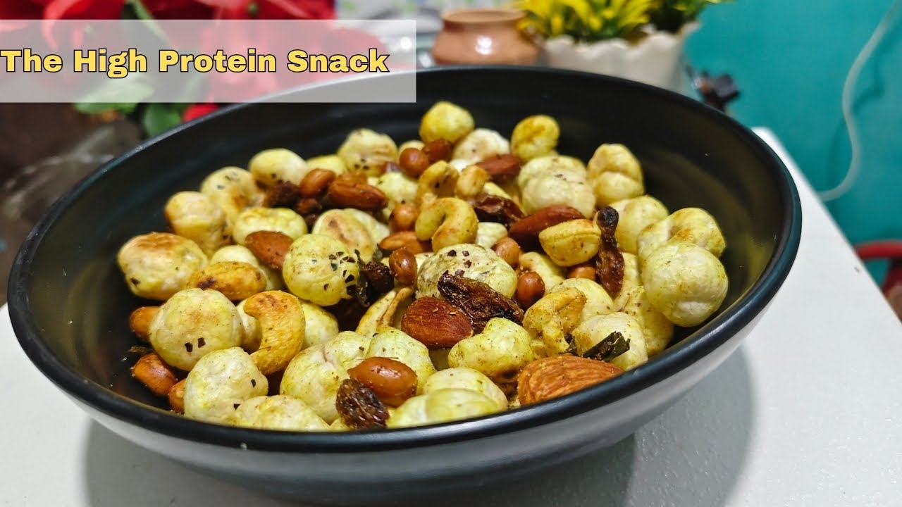 Makhana recipe | High Protein snack | How to make fox nut recipe #makhana #protein #snacks #recipes 