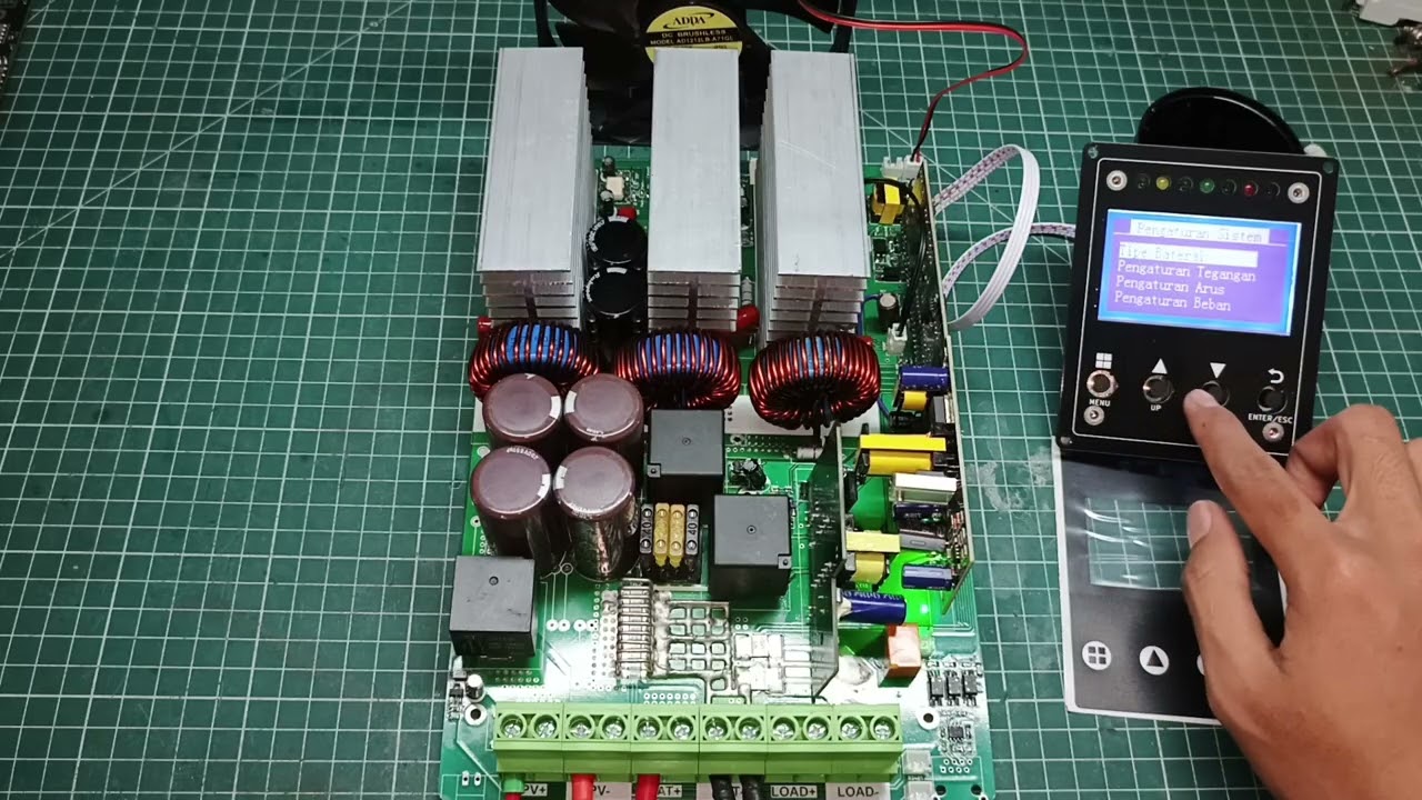 260211E40NWGB8 test uji kit MPPT ratting 80A SCC tanpa casing siap pakai rakitan indo lokal