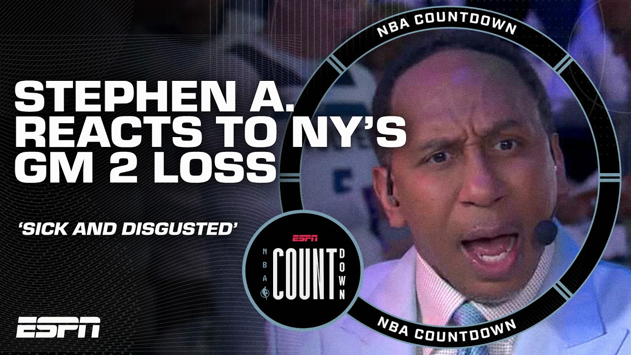SICK & DISGUSTED 🗣️ Stephen A. reacts to the Knicks going down 2-0 in the ECF | NBA Countdown