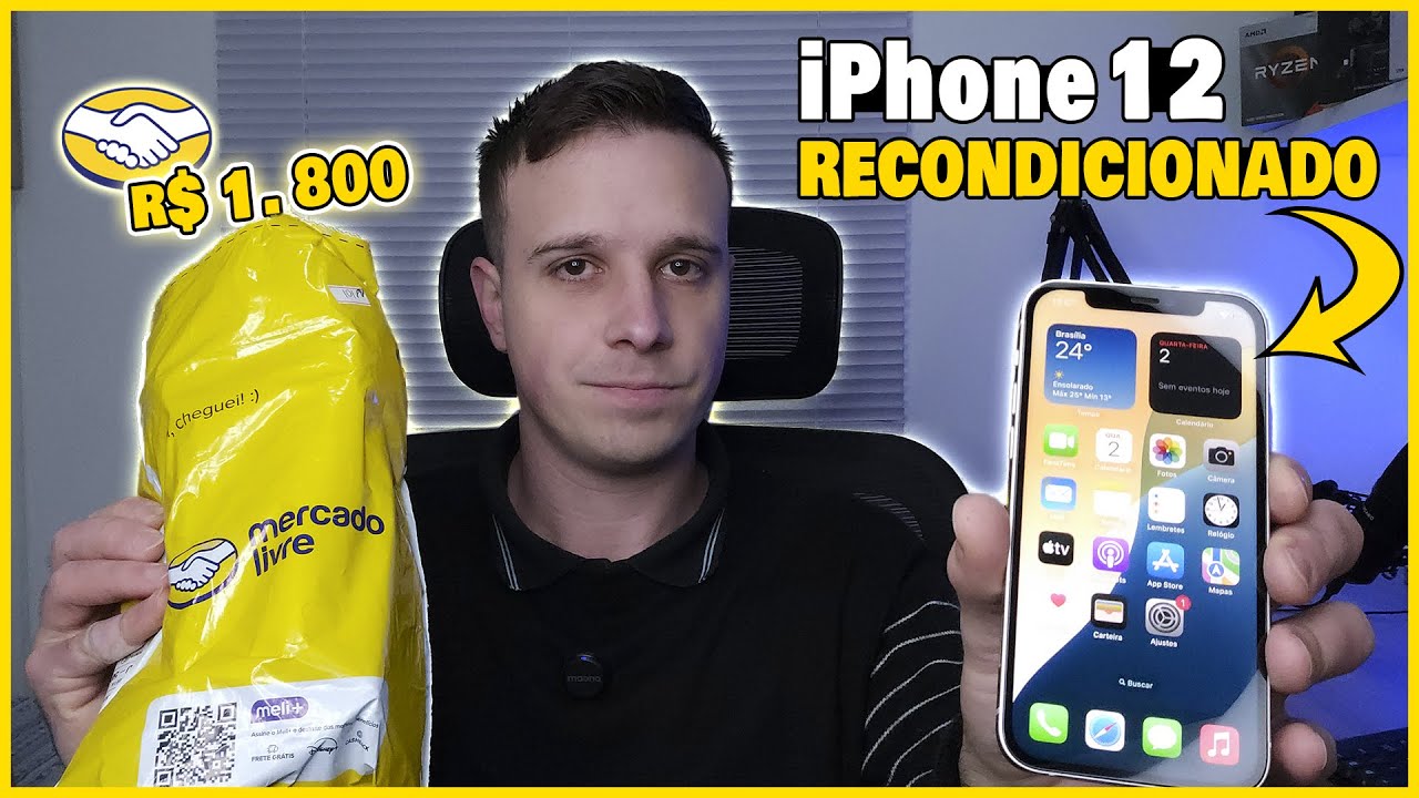 iPhone 12 do Mercado Livre RECONDICIONADO VALE A PENA? COMPREI!!!