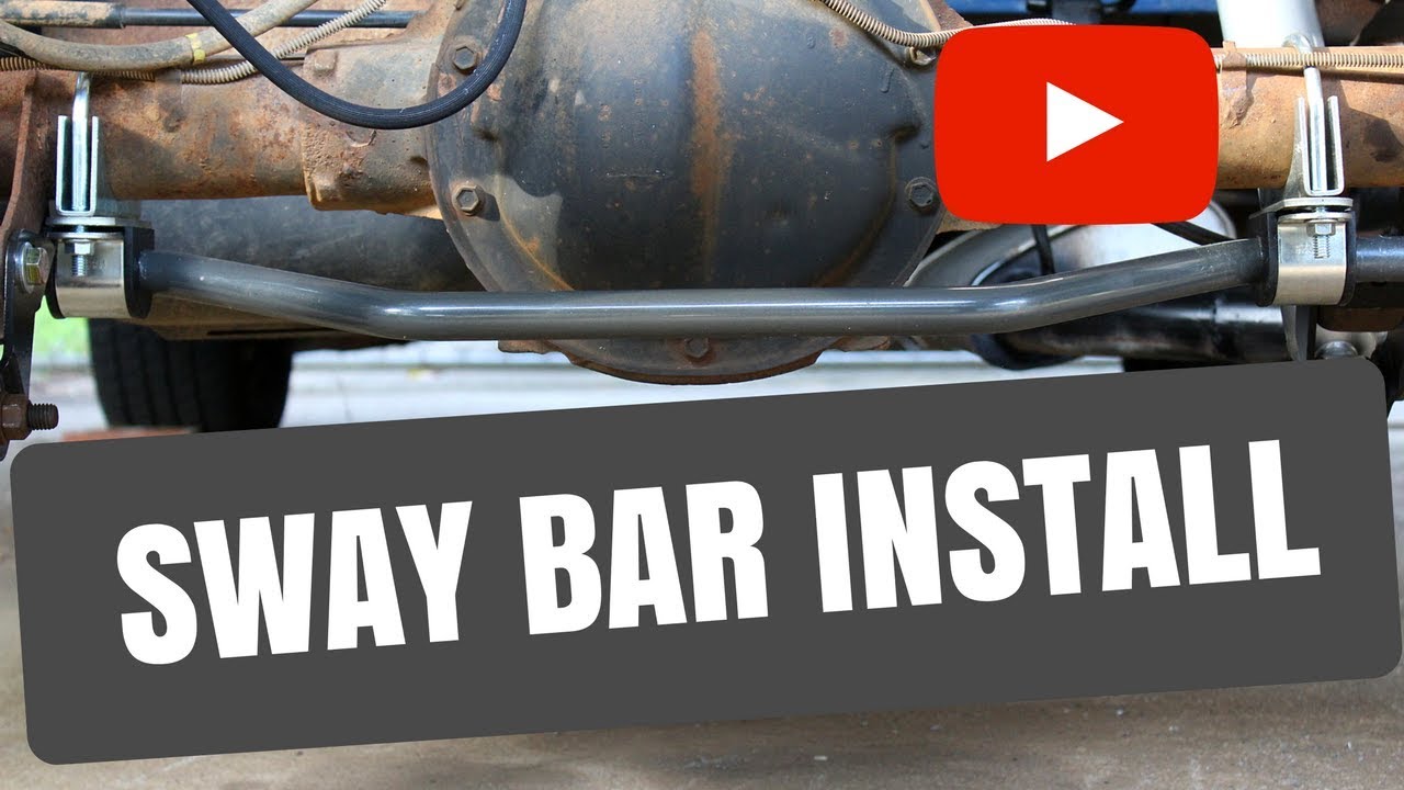 4/6 DROP KIT INSTALL 88-89 CHEVY PICKUP PART 3 ANTISWAY BAR FROM BELLTECH