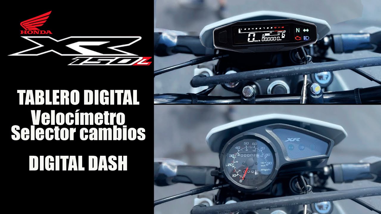 HONDA XR150L 2023 - TABLERO DIGITAL - PASO A PASO - DIGITAL DASH STEP BY STEP (AI ENGLISH AUDIO)