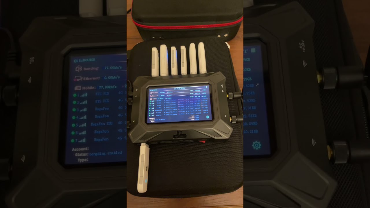Лучший бондинг-роутер  7 SIM карт  Liprouter H7 для стрима / The Best  7-Port Router for Streaming