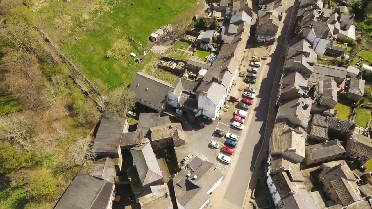 first flight over Alston Cumbria drone
