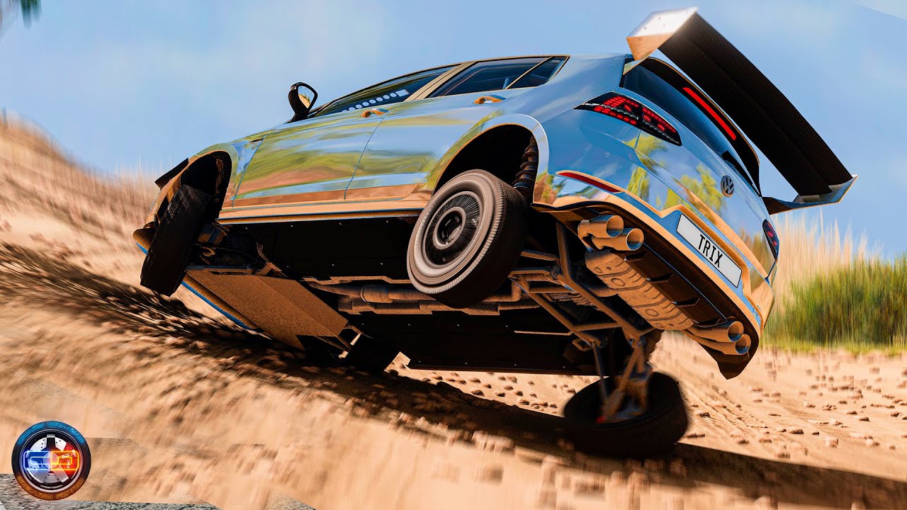 Satisfying Rollover Crashes #45 - BeamNG drive CRAZY DRIVERS