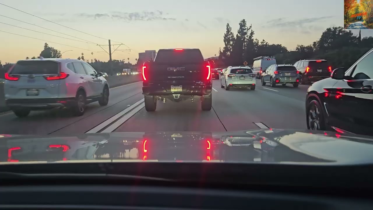 Driving from Pasadena California to Glendale California (Different Route)