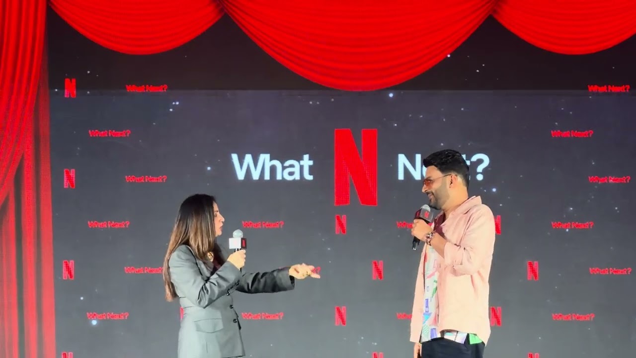 Kapil Sharma and Monica Shergill at the Netflix event 