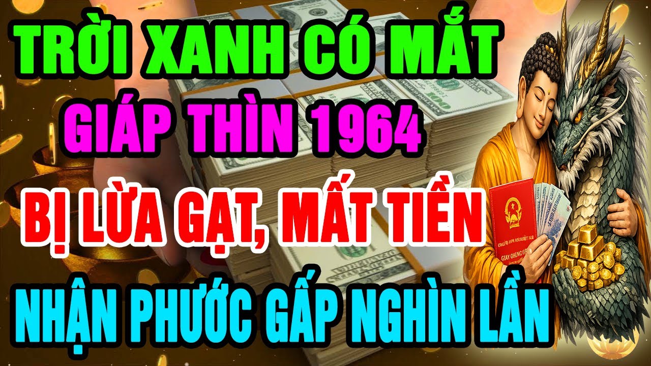 Trời Xanh Có Mắt, Giáp Thìn 1964 Bị Phản Bội Lừa Mất Tiền, Nhưng Hậu Vận Trời Ban Phúc Gấp Nghìn Lần