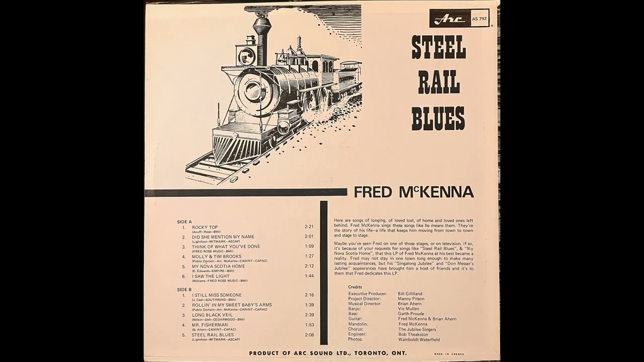 Fred McKenna - Steel Rail Blues (1968) complete stereo album