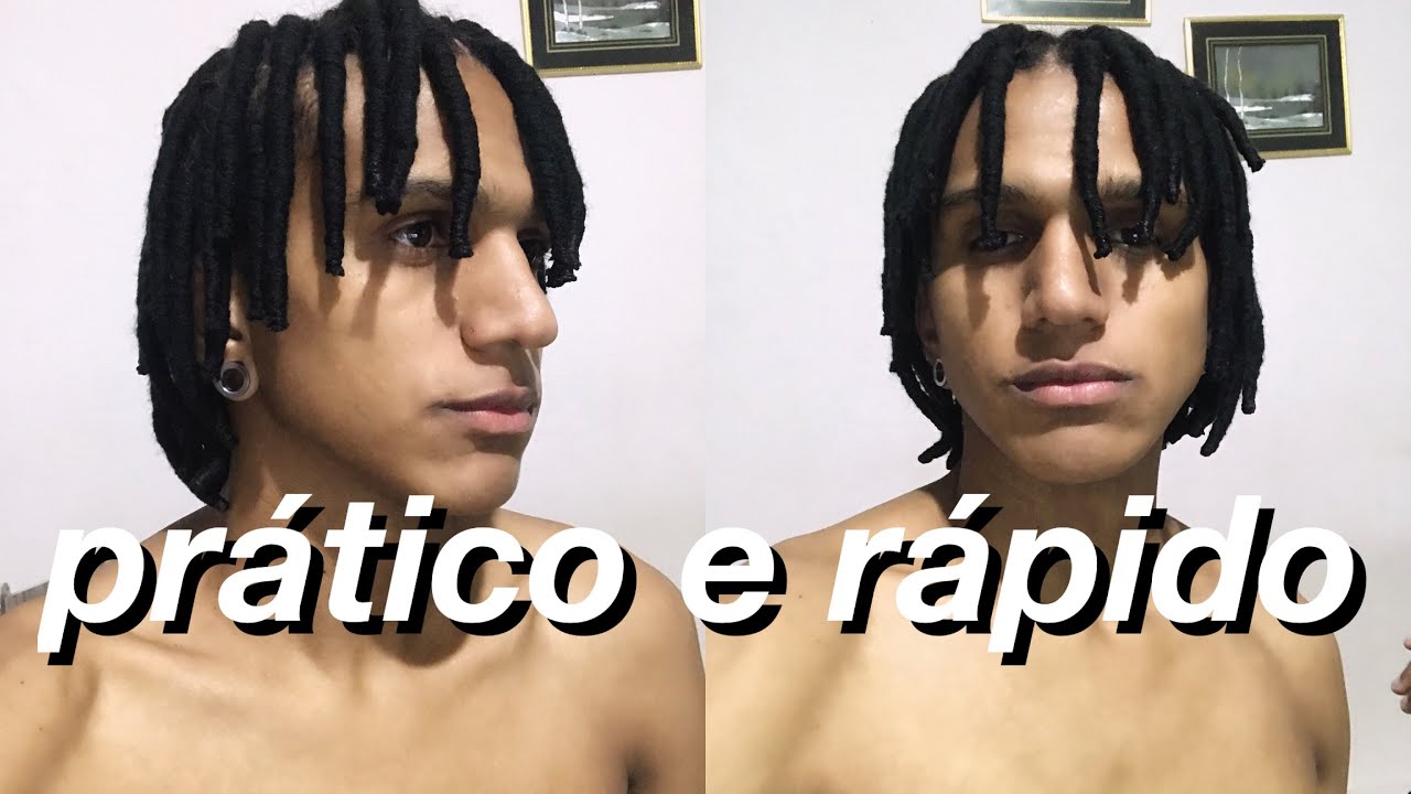 DREADS DE LÃ CURTO - MASCULINO ( feito em um dia)