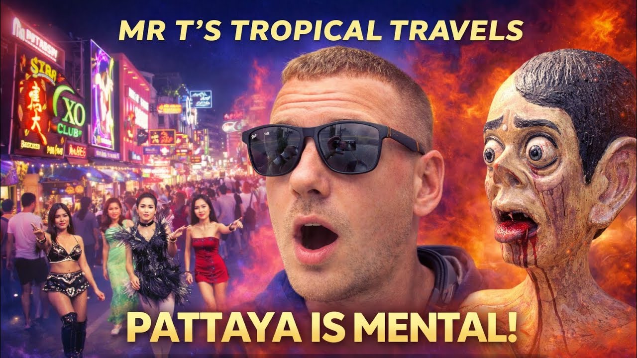 PATTAYA IS MENTAL! 🇹🇭 Walking Street Nightlife, Ladyboys & Hell Buddha Garden