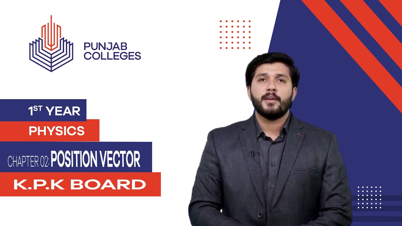 PGC lectures-Inter Part 1-KPK Board-Physics-Chapter 2-Position Vector