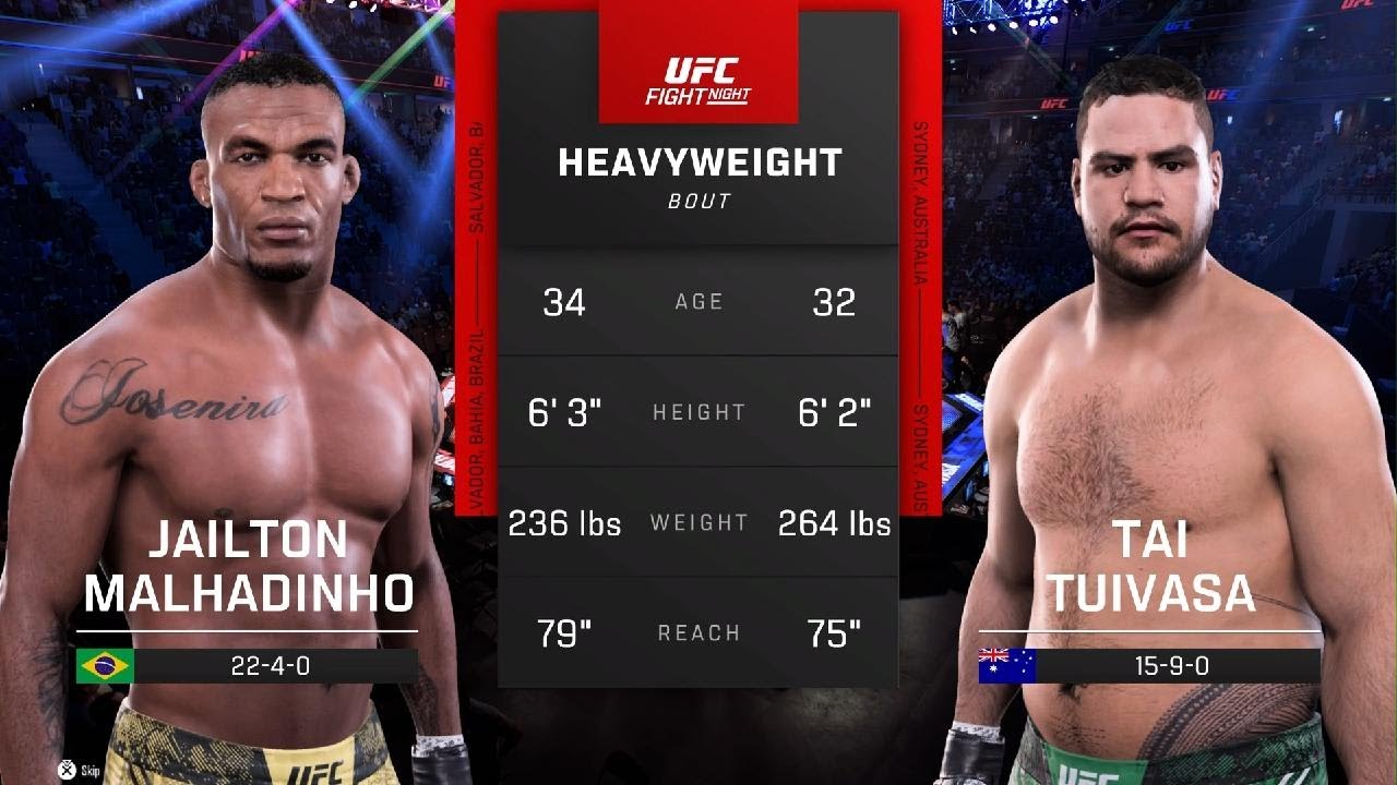 EA SPORTS UFC 5-Jailton Malhadinho Vs Tai Tuivasa