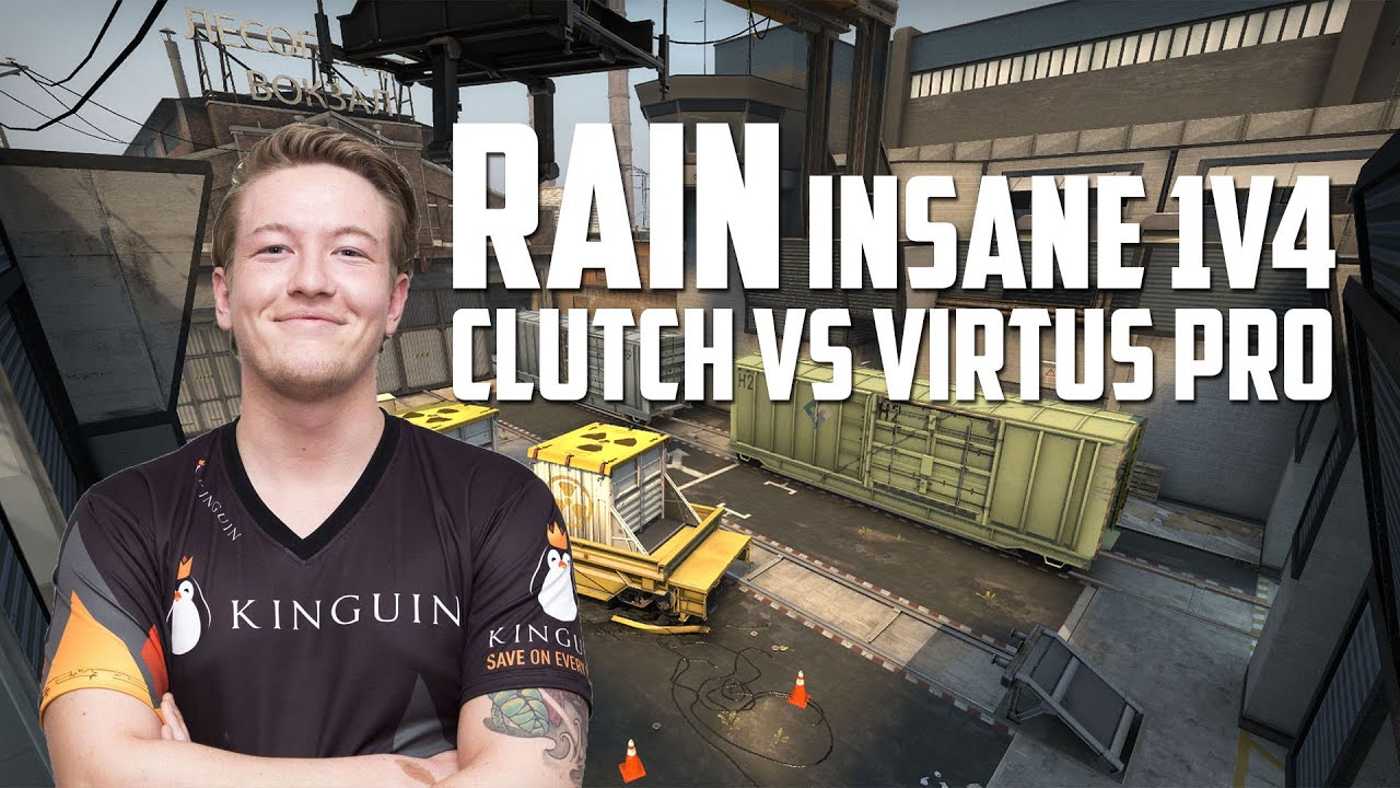 CSGO: Rain insane 1v4 clutch vs Virtus Pro
