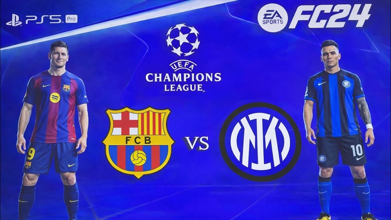 FC 24 -FC BARCELONA VS INTER MILAN/ UEFA CHAMPIONS LEAGUE |PS5