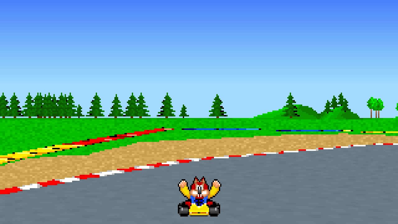 Skunny Kart PC MS-DOS Gameplay