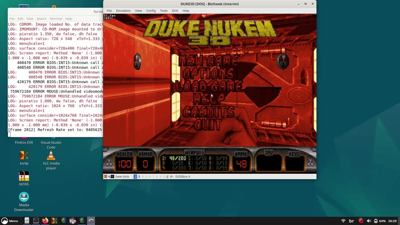 DOS games on Bizhawk