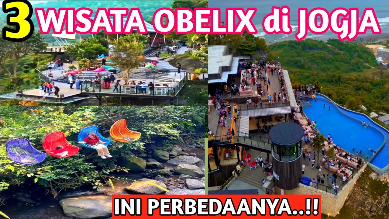 PERBEDAAN 3 OBELIX di JOGJA || OBELIX VILLAGE, OBELIX SEA VIEW, OBELIX HILLS || WISATA JOGJA TERBARU