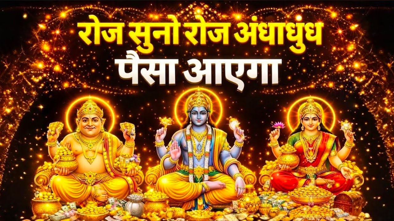 विष्णु- लक्ष्मी- कुबेर मंत्र रोज एकबार सुनो रोज अंधाधुंध पैसा 💰 आएगा | Vishnu Laxmi Kuber Mantra