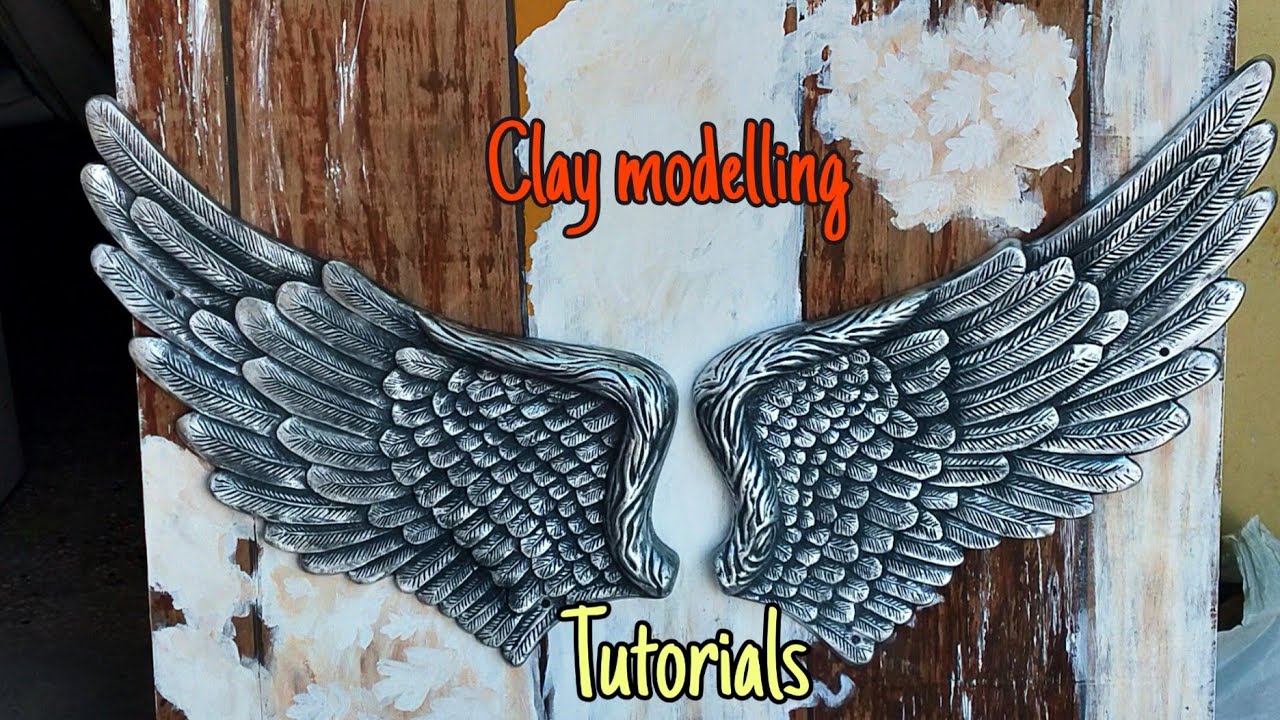 How to make beautiful wings || Clay modelling || Learn sculpture || be an artist || how it's made