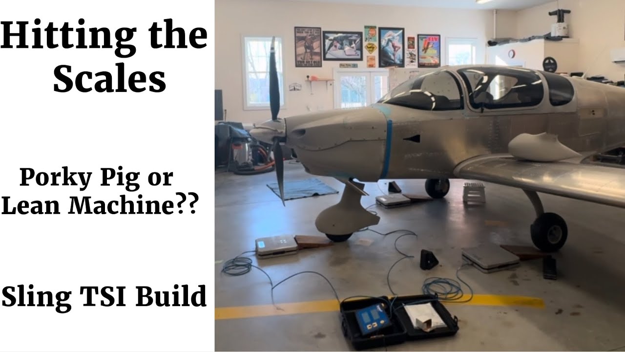 Weighing the Plane.  Conducting Weight and Balance