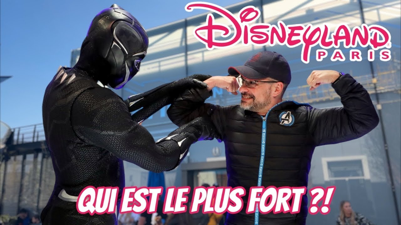 JE FAIS DES POMPES AVEC BLACK PANTHER A DISNEYLAND PARIS