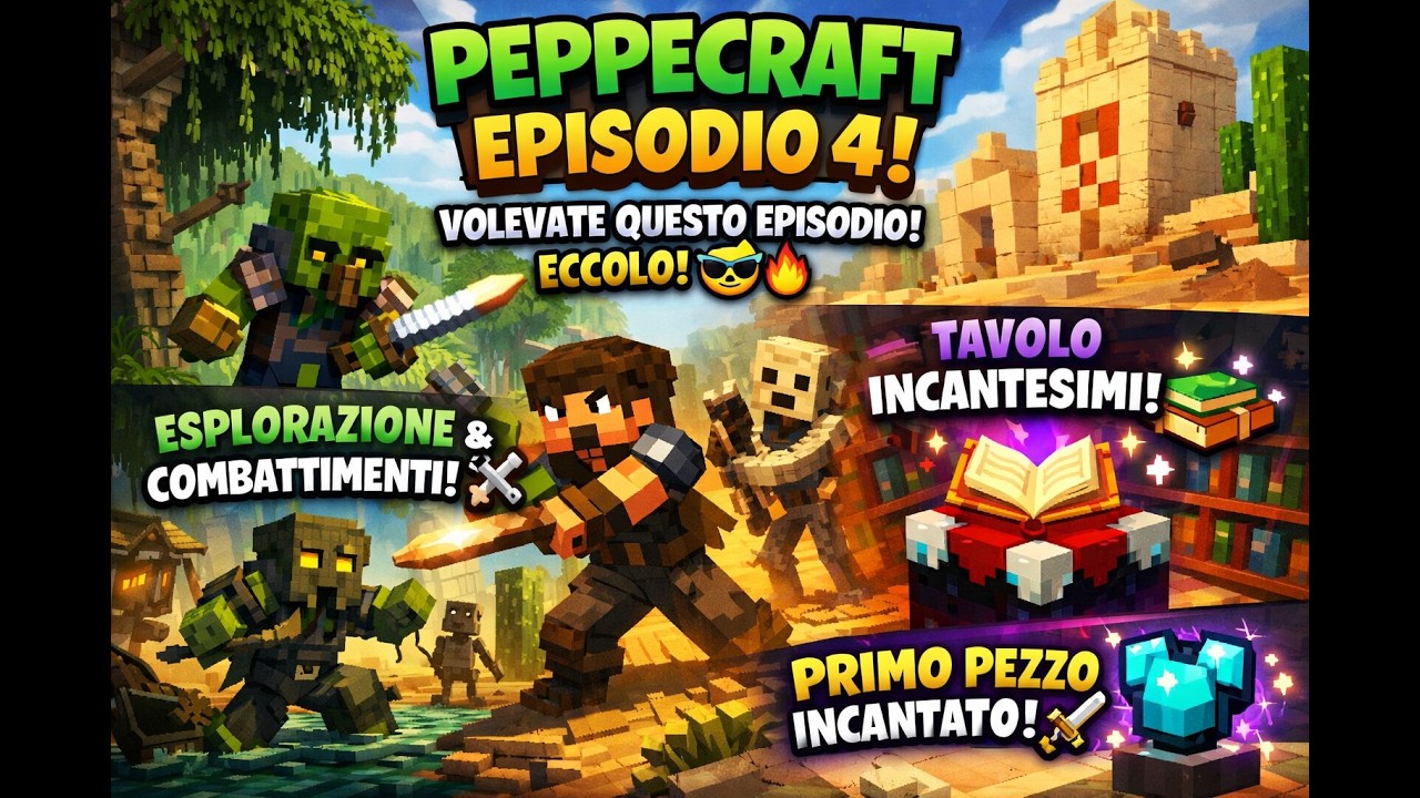 FINALMENTE GLI INCANTESIMI! 🔮 Il Primo Pezzo OP della Serie ✨ Peppecraft EP.4
