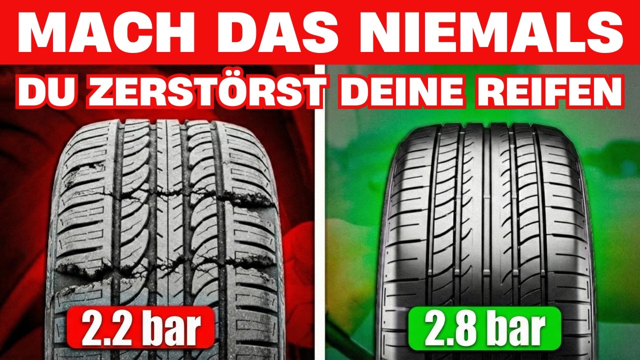 STOPP! Reifendruck nicht auf 2,2 Bar einstellen! (Du ruinierst dein Auto)