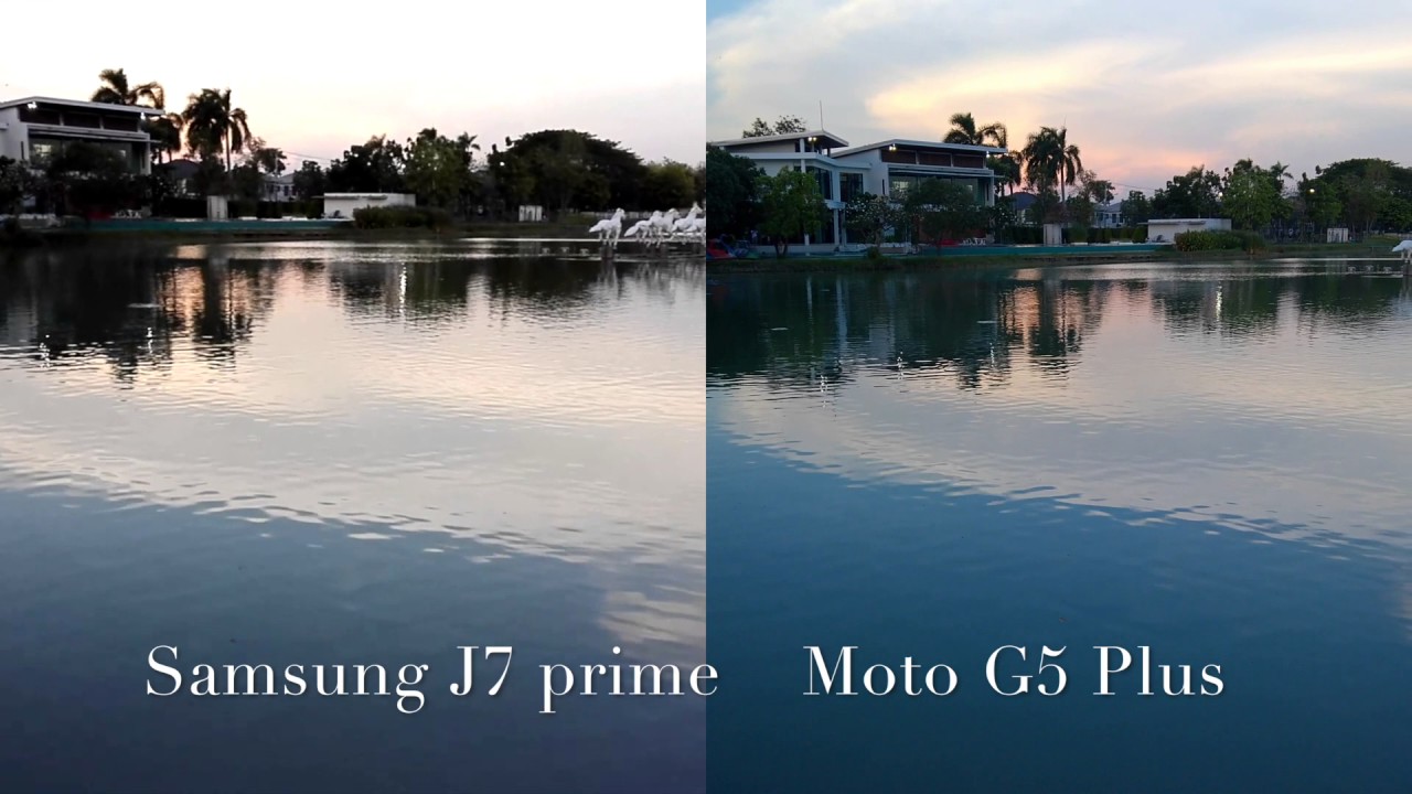 MOTO G5 PLUS vs SAMSUNG GALAXY J7 PRIME REAR CAMERA VIDEO TEST